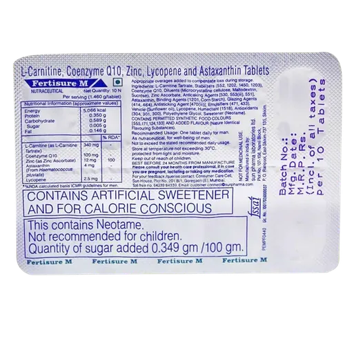 fertisure m tablet 10's